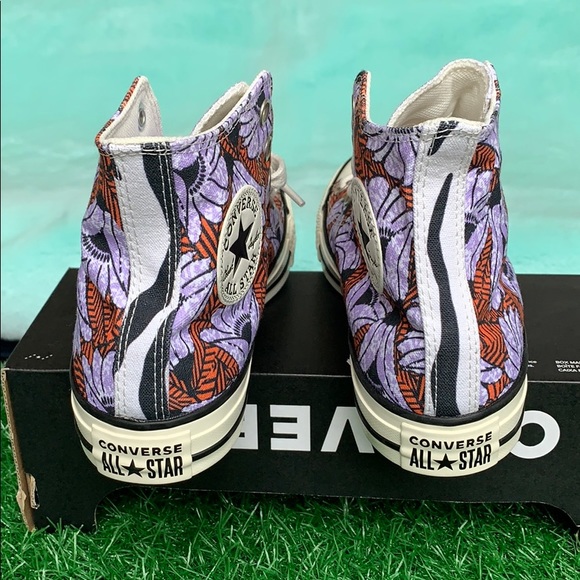 CONVERSE CTAS HI EGRET/ORANGE/LIGHT BLUE WMNS - Picture 9 of 16